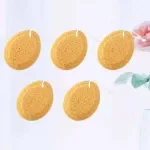 5-Pack Natural Honeycomb Bath Sponges for Baby & Adult - Gentle Exfoliation
