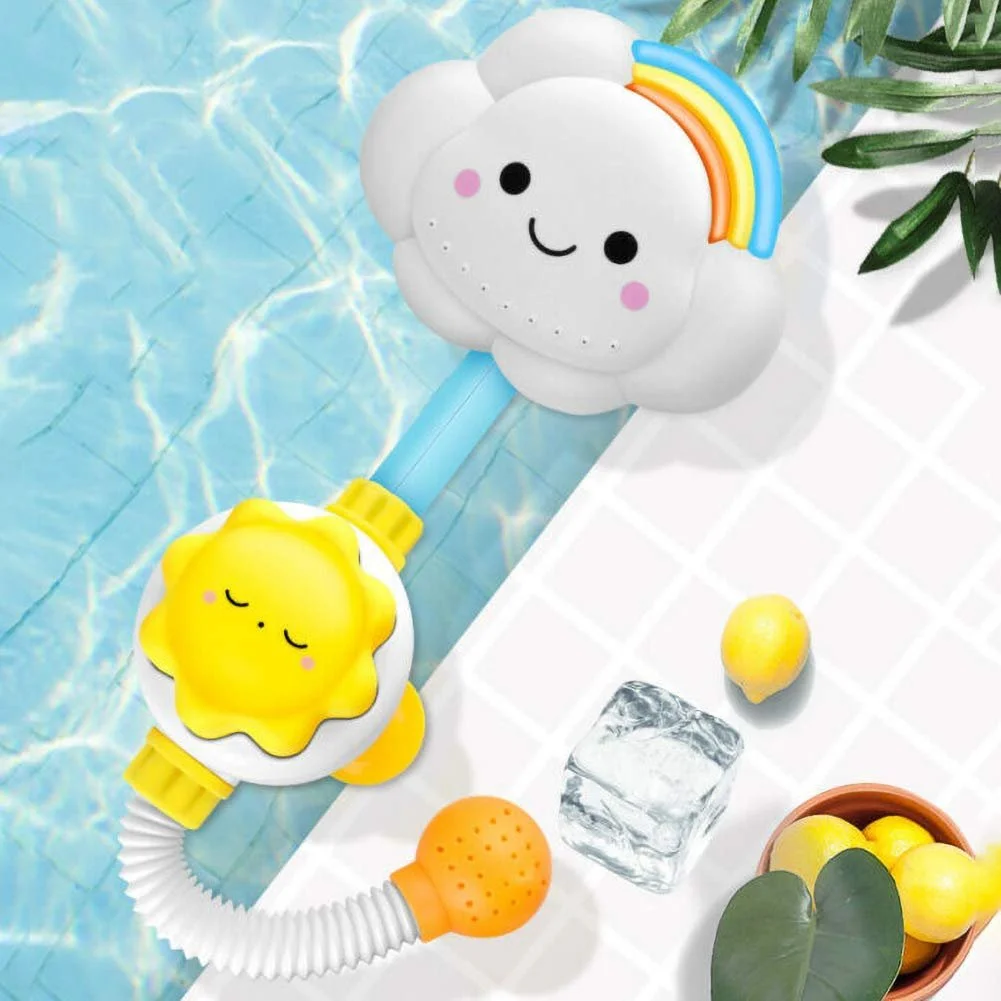 Baby Bath Toy Cloud Water Spraying Faucet for Kids - Fun Squirting Sprinkler Shower