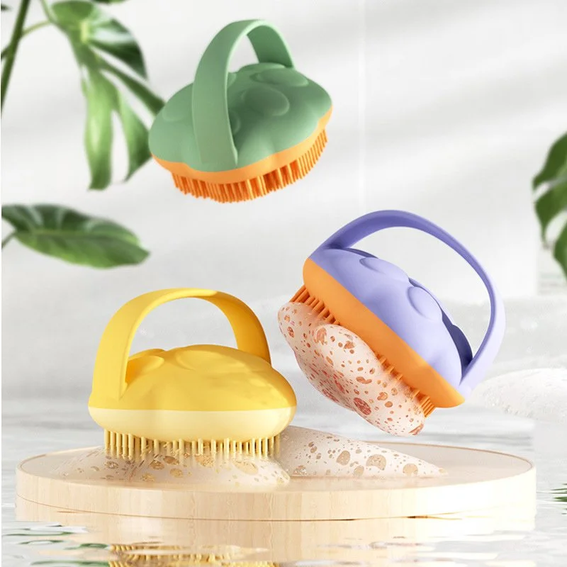 Soft Silicone Baby Bath Brush – Gentle Paws Scrubber for Comfortable Cleansing