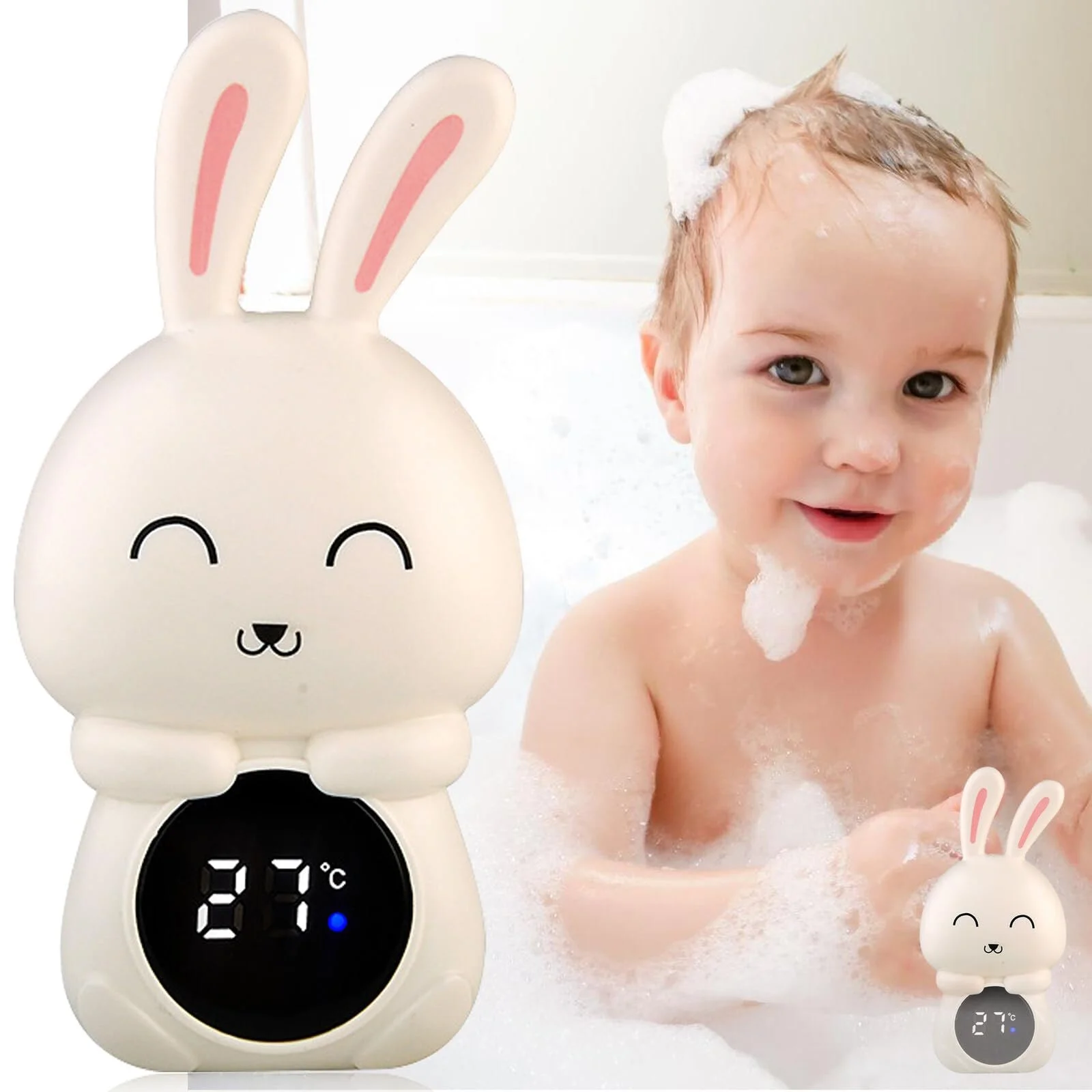 Baby Bath Temperature Meter with LED Display – Floating Cartoon Digital Thermometer