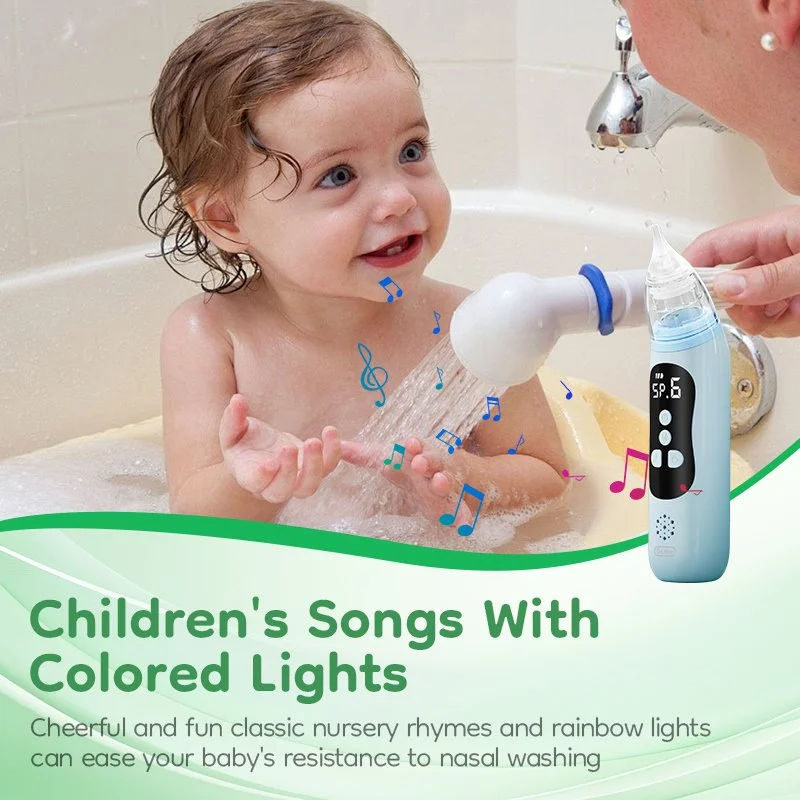 Electric Baby Nasal Aspirator with 65KPA Suction, Low Noise, and Easy to Clean