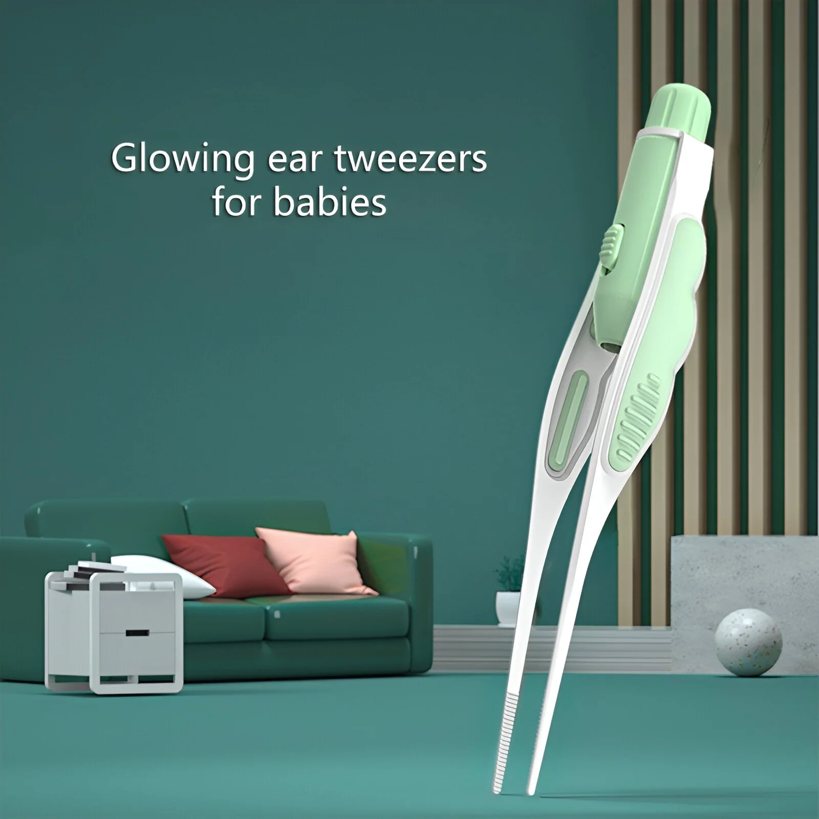 Baby Ear Cleaning Spoon with LED Light – Safe Earwax Remover for Infants & Toddlers