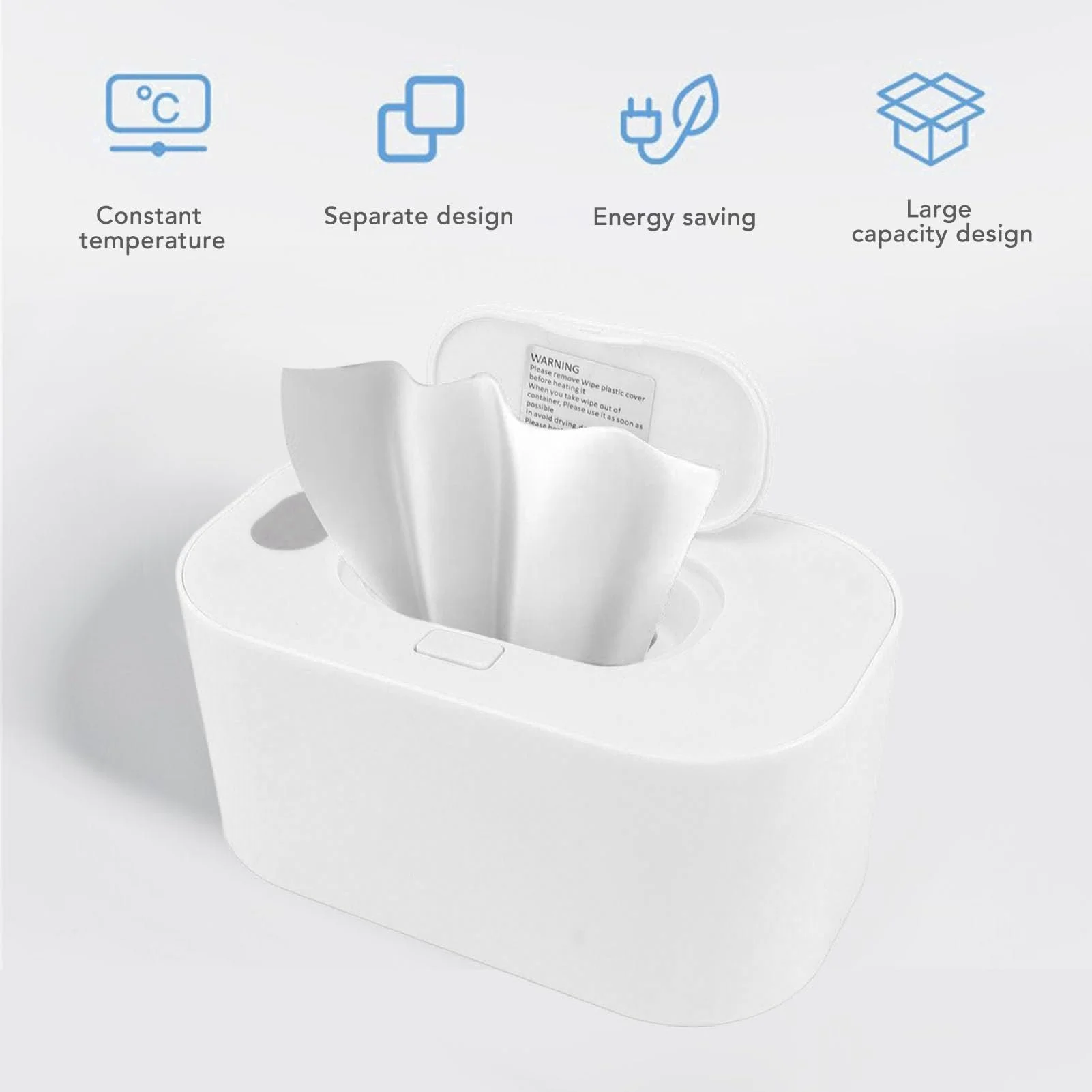 USB Baby Wipe Warmer with LED Night Light