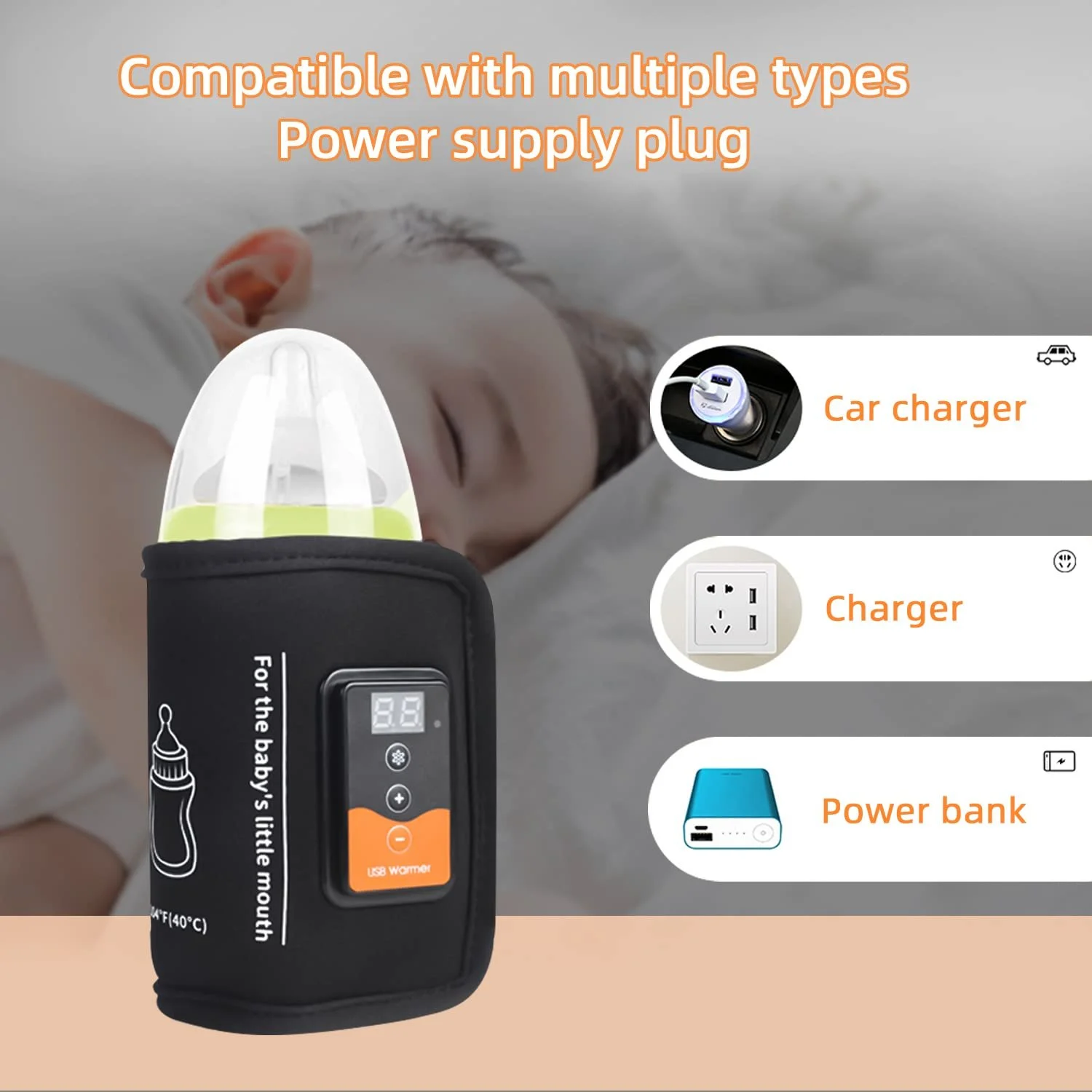 Portable USB Baby Bottle Warmer