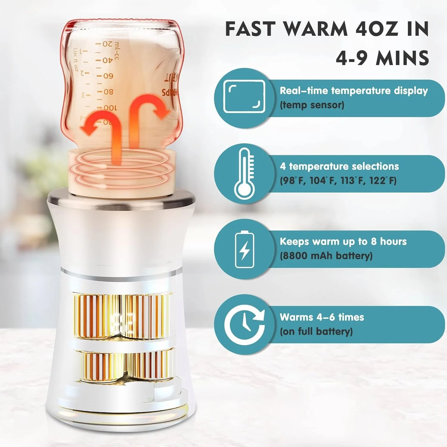 Portable USB Baby Bottle Warmer