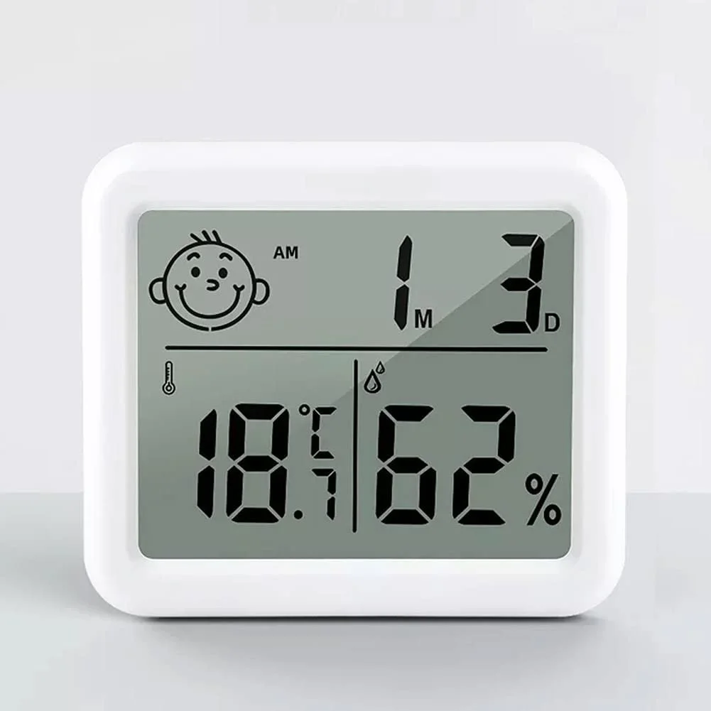Indoor Digital Thermometer Hygrometer with Backlight LCD for Baby Room