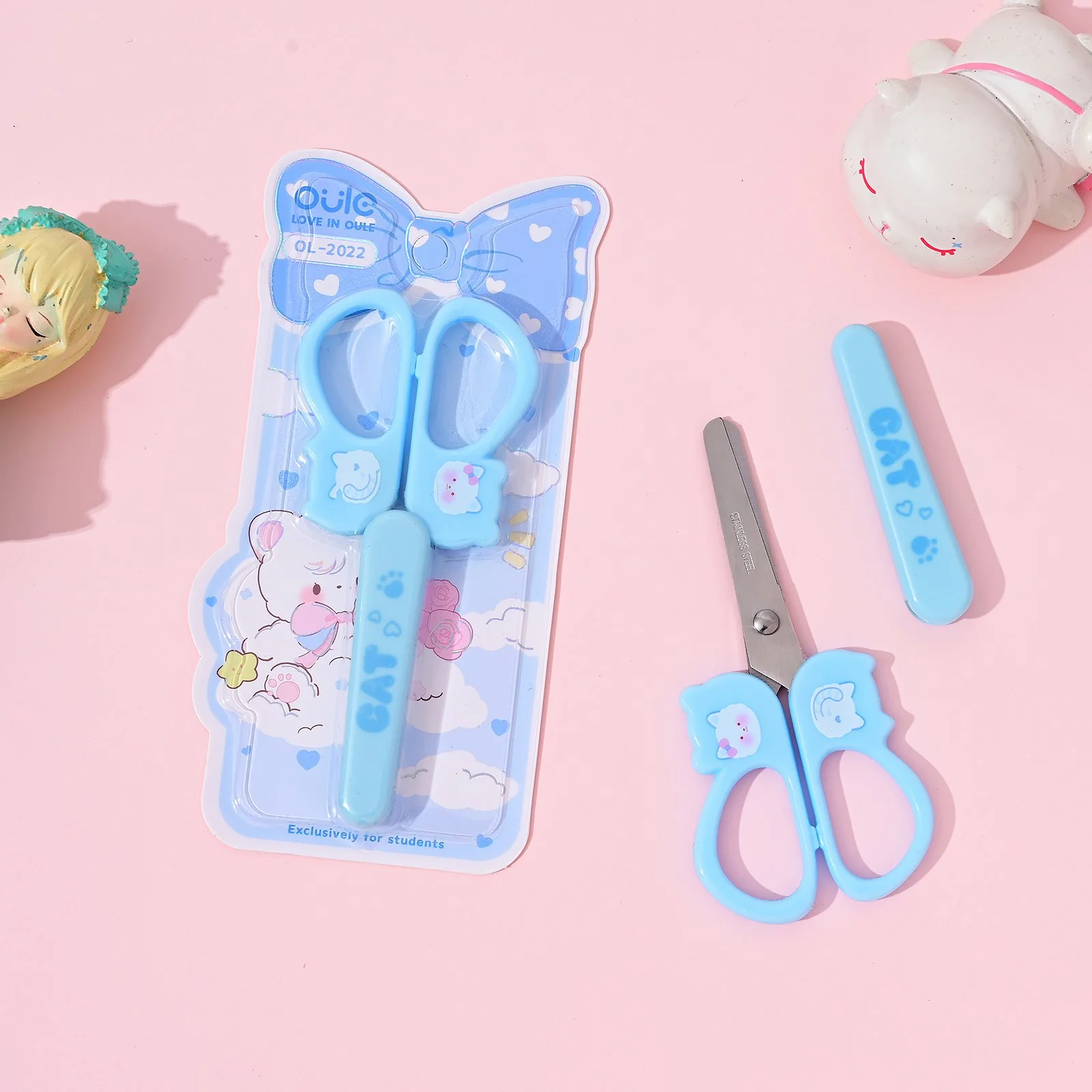 Cartoon Children's Safety Scissors with Sheath