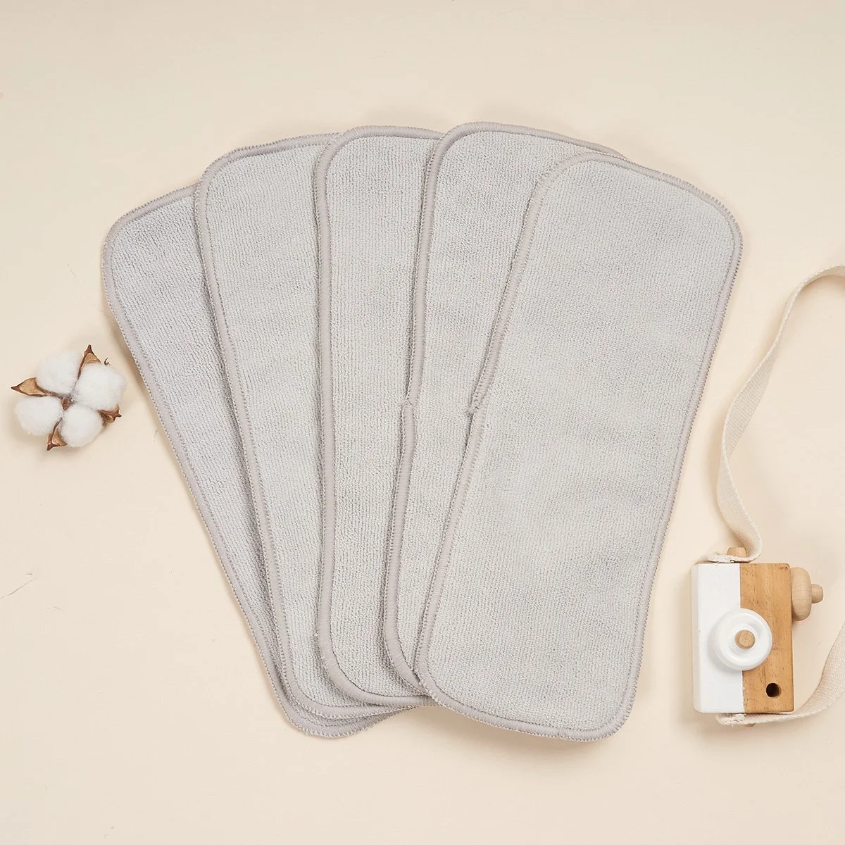 Ultra Thin 3-Layer Microfiber Nappy Inserts for Pocket Cloth Diapers