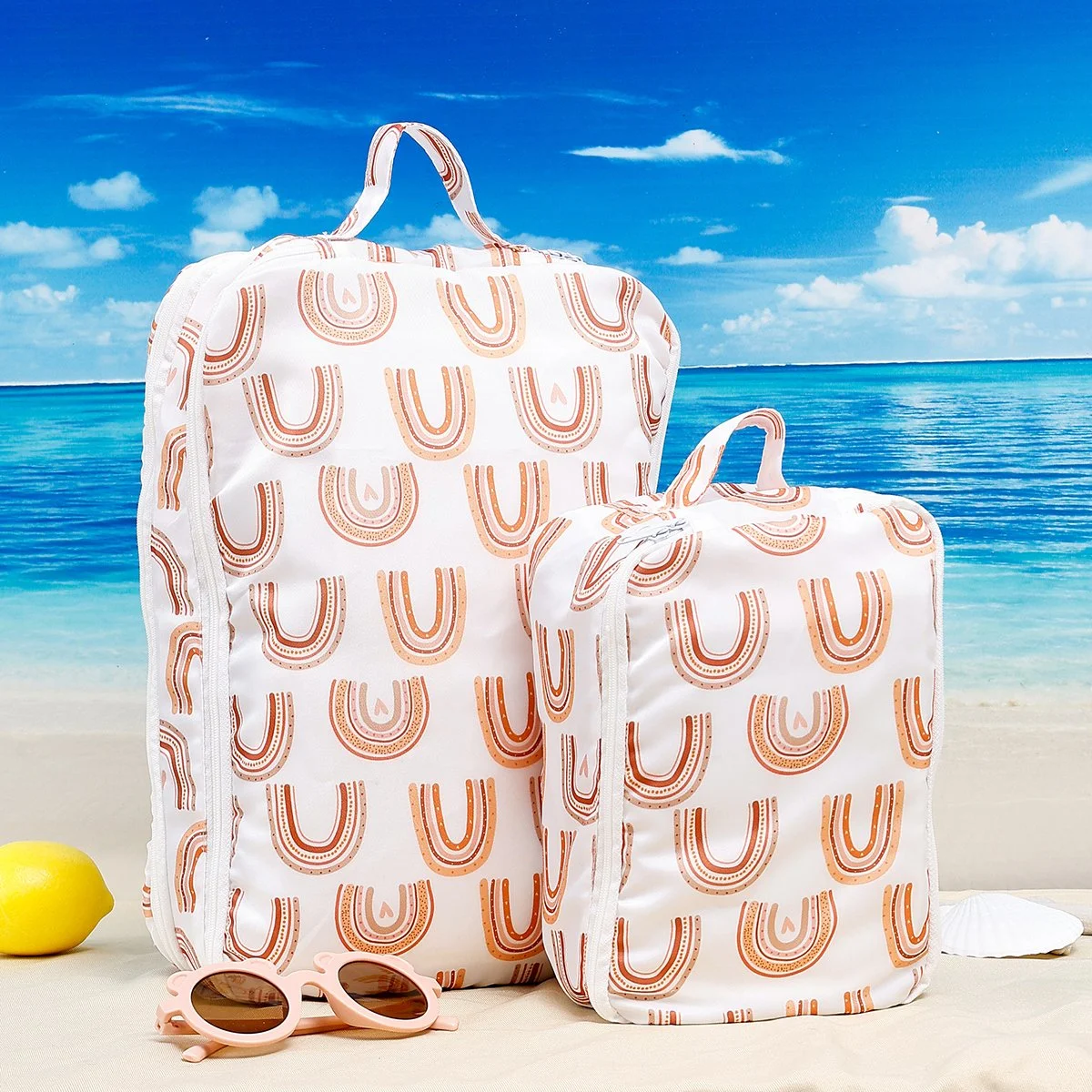 Waterproof Laundry & Diaper Storage Bag – 2PCS Wet Dry Cosmetic Pods