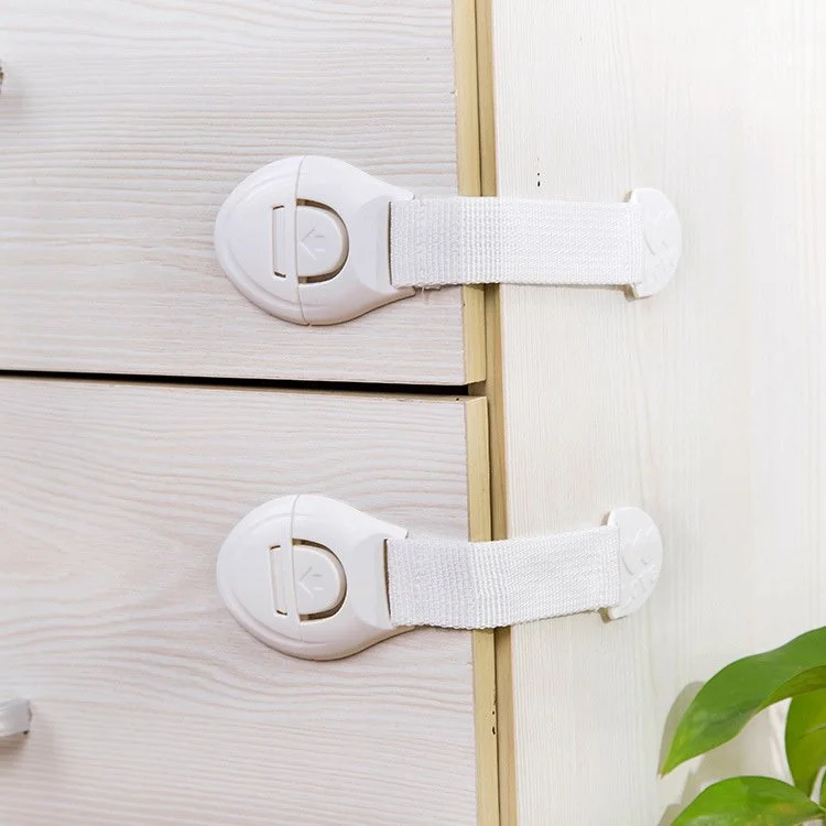 Child Safety Cabinet Locks – Secure Drawers & Doors with Easy Buckle Design