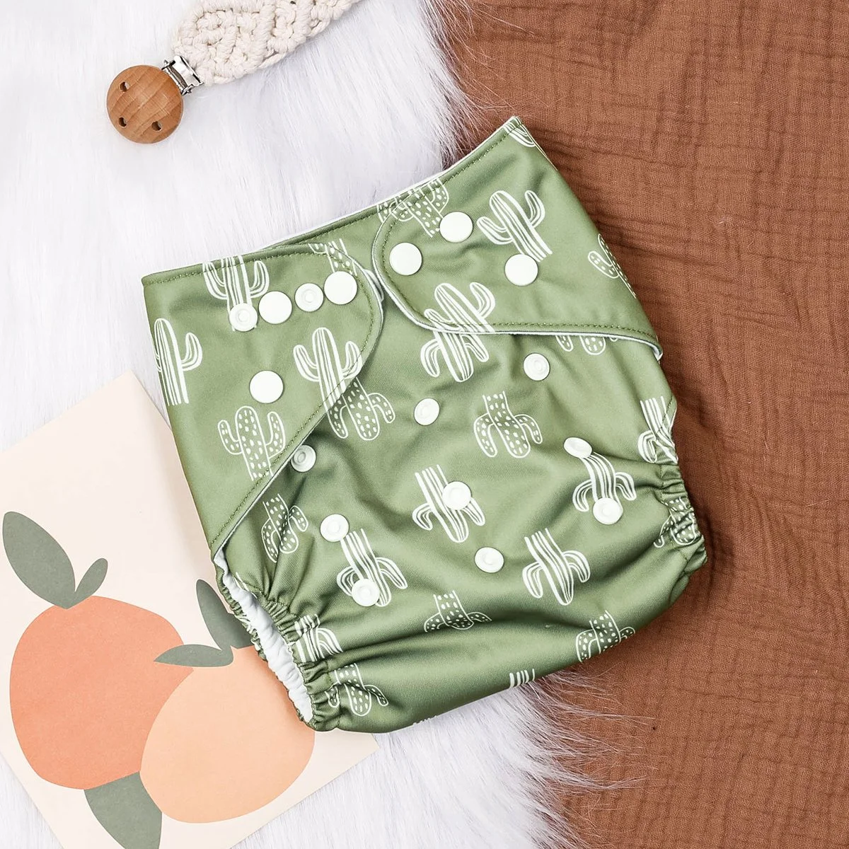 Adjustable One-Piece Cloth Pocket Diaper