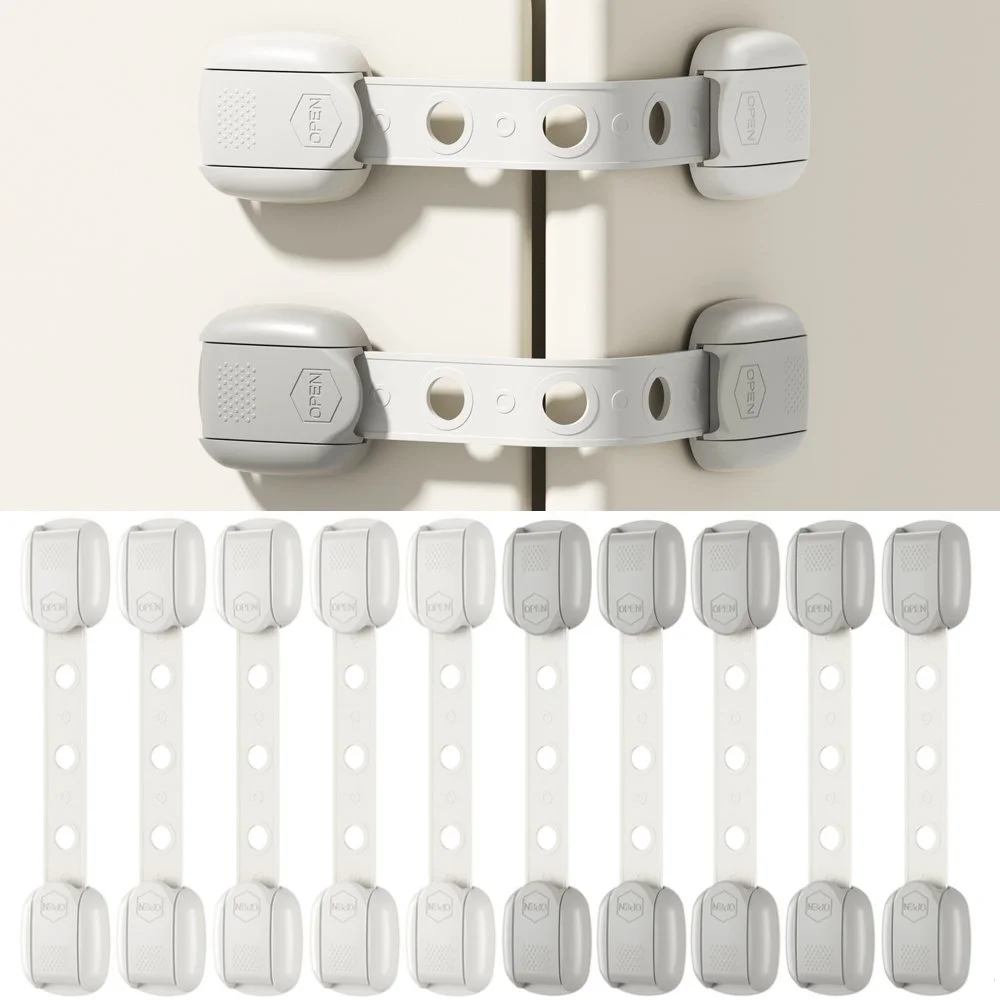Baby Safety Cabinet Locks – Childproof Drawer & Fridge Strap Locks