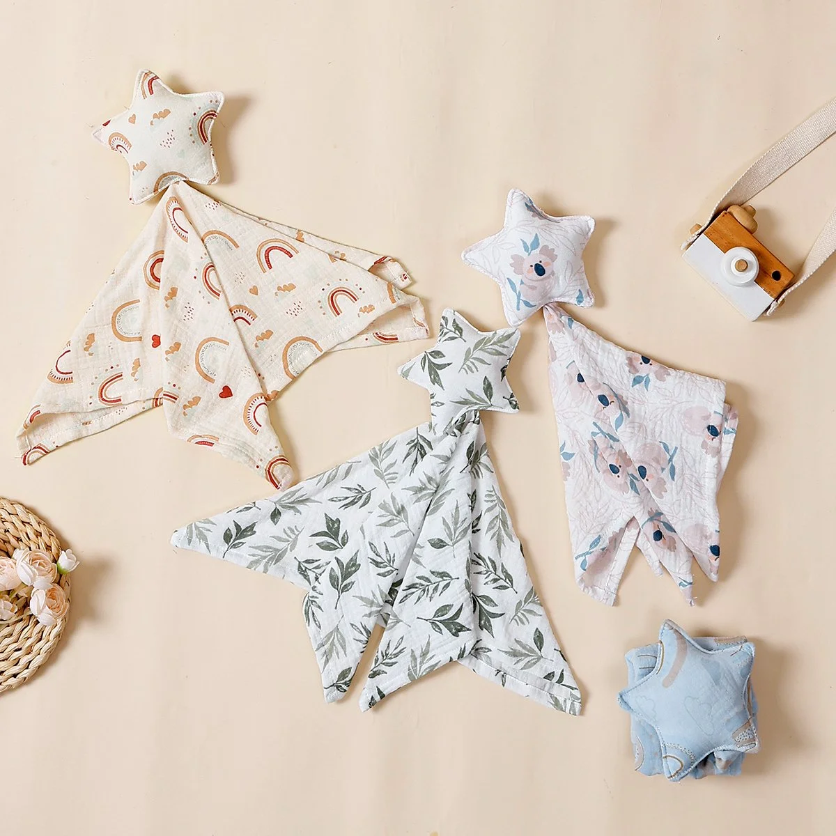 100% Cotton Baby Washcloths & Burp Cloths