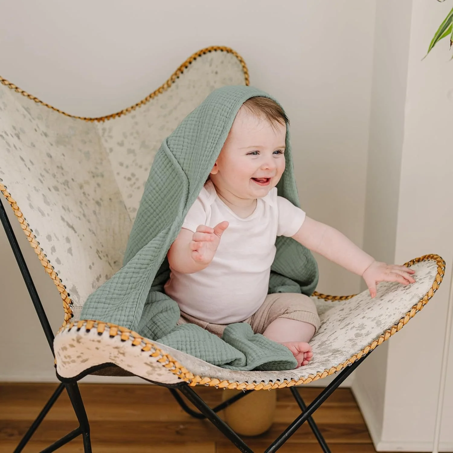 Hooded Muslin Baby Towel