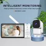 5.0" Video Baby Monitor with Night Vision, 2-Way Audio & Pan-Tilt Camera