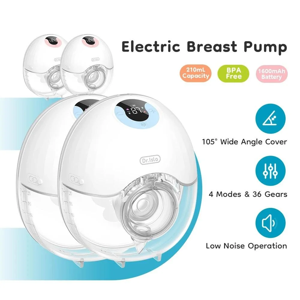 2PCS Portable Electric Breast Pump