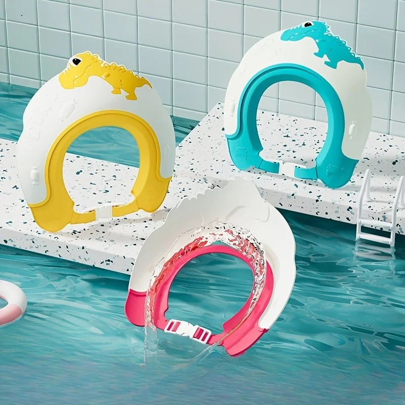 Soft Waterproof Baby Shampoo Cap with Ear Protection – Adjustable Bath Hat