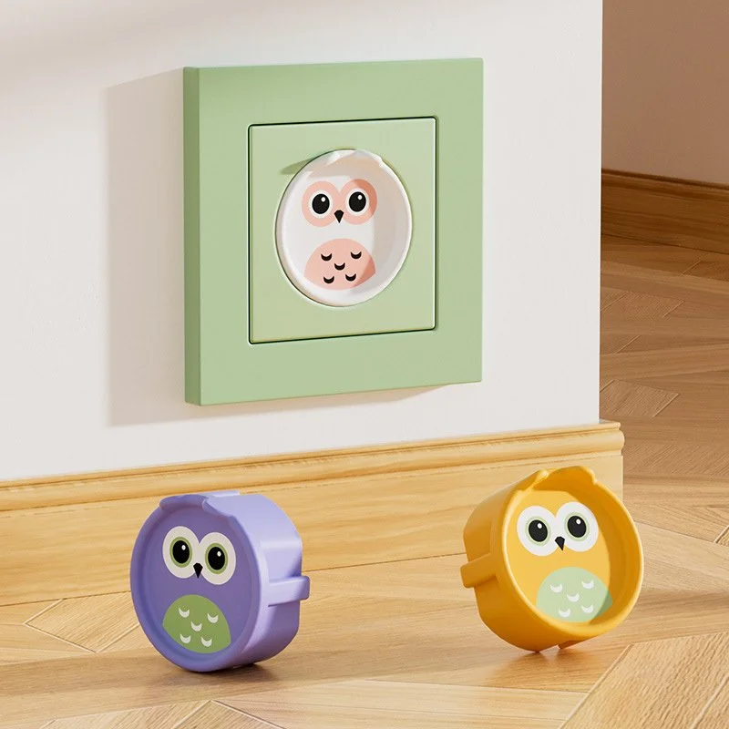 6-Pack Silicone Baby Safety Socket Covers – European Outlet Childproof Guards