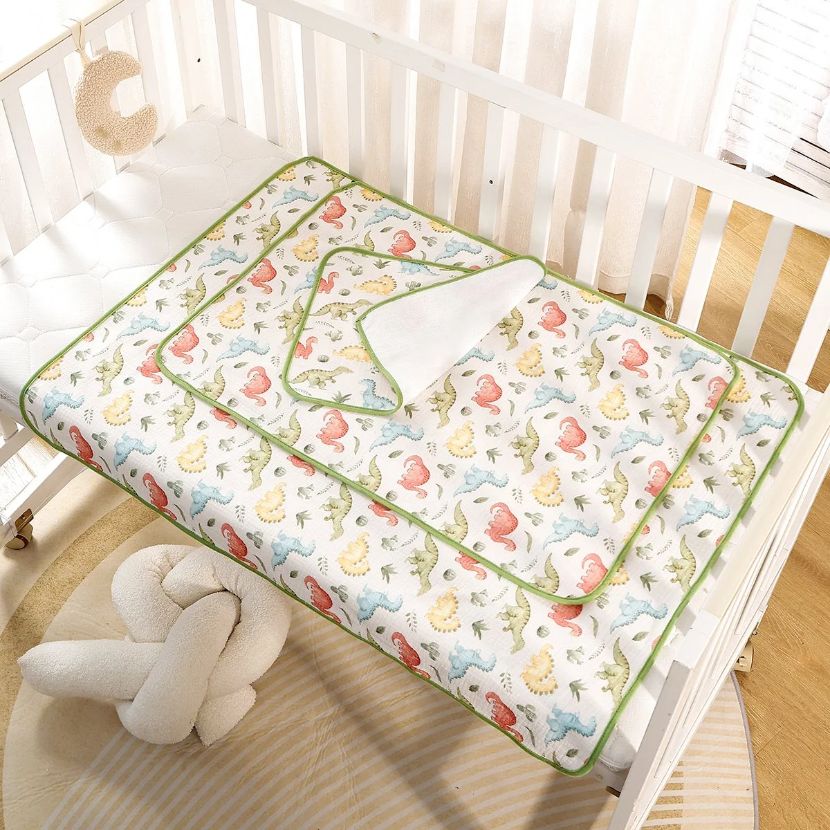 Portable Waterproof Baby Changing Mat - Foldable & Soft Cotton Pad