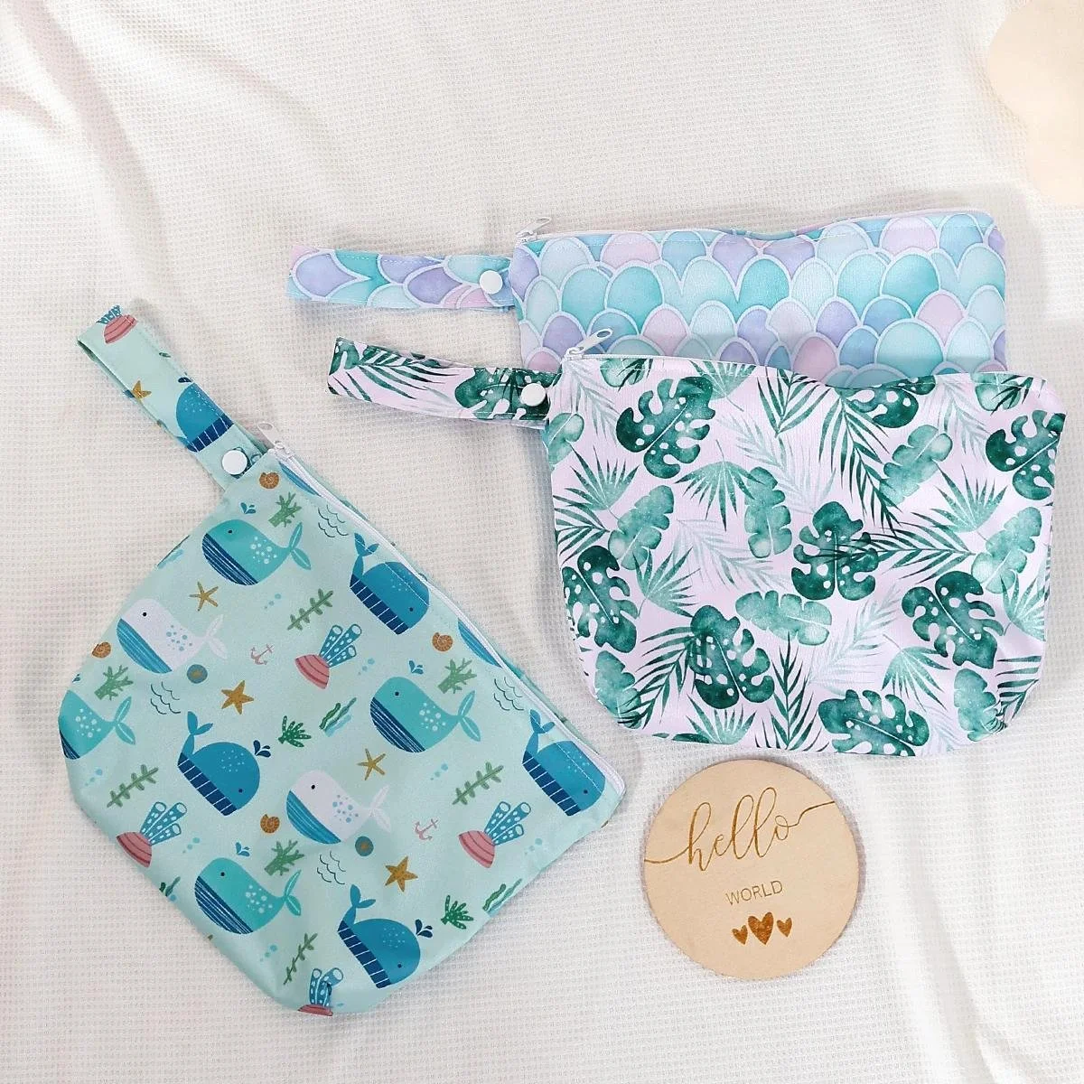 Washable Reusable Baby Wet Bag – Multifunctional Travel Bag for Parents, 17x25cm
