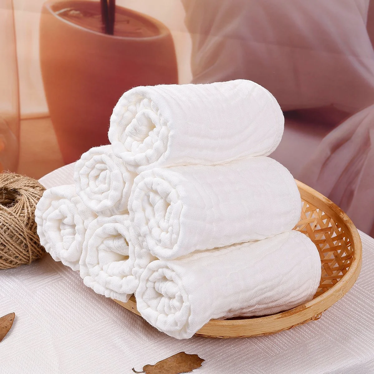 6-Pack Baby Cotton Towels – Soft, Breathable & Gentle for Newborns