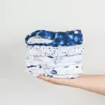 9PCS Waterproof Washable Cloth Diapers with Inserts and Portable Storage Bag