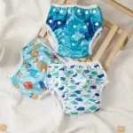3PCS Breathable Mesh Baby Swim Diapers for Pool and Beach