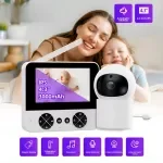 Smart Baby Monitor with 4.3" IPS Screen, PTZ Control & Night Vision