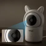 1080P PTZ Baby Monitor with 2 Cameras, Smart Alerts & Night Vision