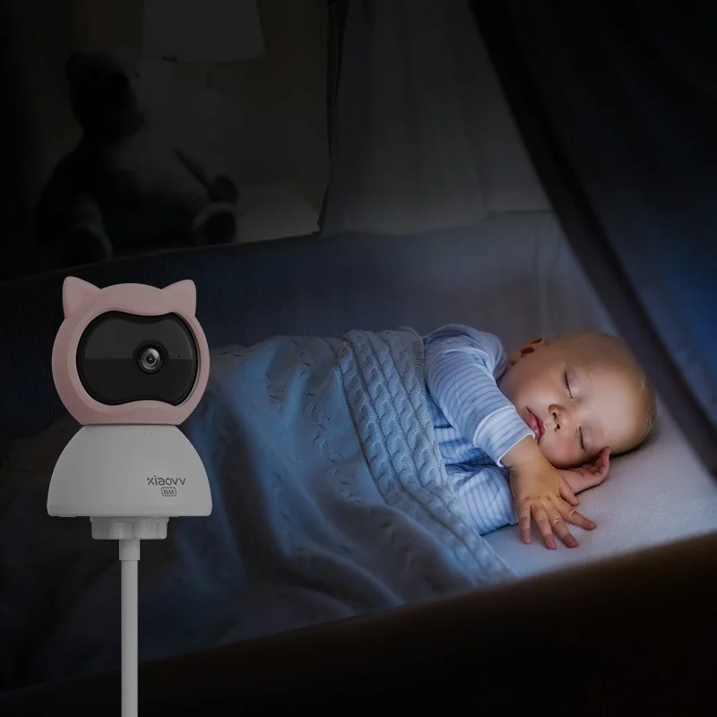 4MP WiFi Baby Monitor with Cry Detection, 360° View & Night Vision