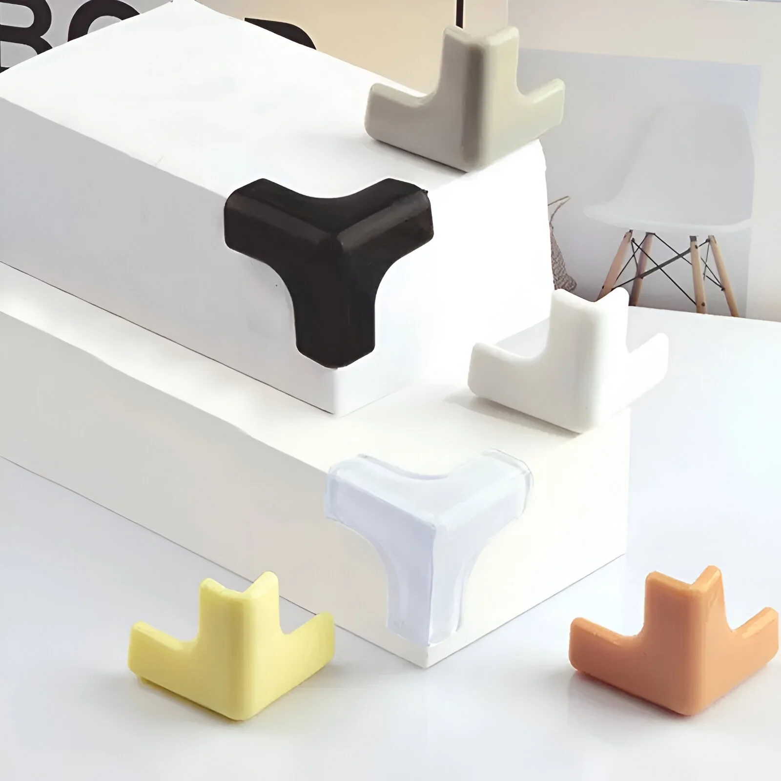 Baby Safety Silicone Corner Protectors – T-Shaped Table Edge Guards