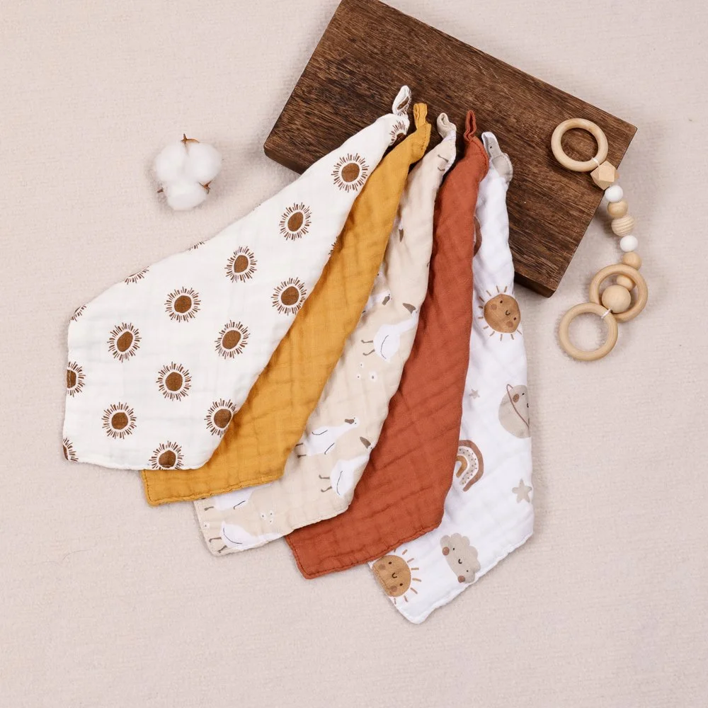 Ultra-Soft Bamboo Cotton Baby Face Towels
