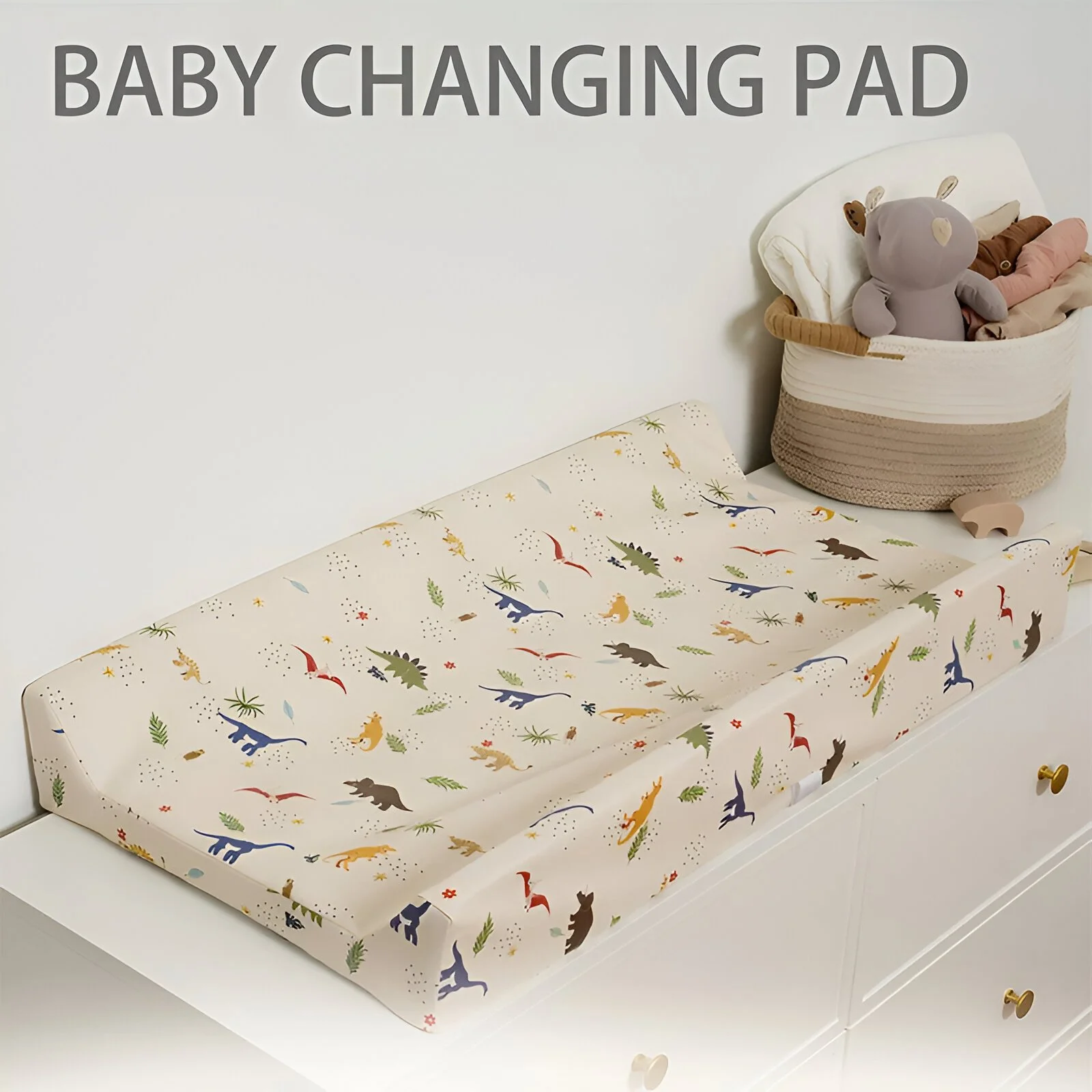 Portable Baby Changing Pad with Safety Strap – Wipeable Travel Diaper Mat