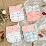 Adjustable Waterproof Cloth Diapers – Soft, Washable & Fits 6–33 lbs