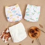 Reusable Adjustable Suede Cloth Pocket Diapers – One-Size for 6–33 lbs