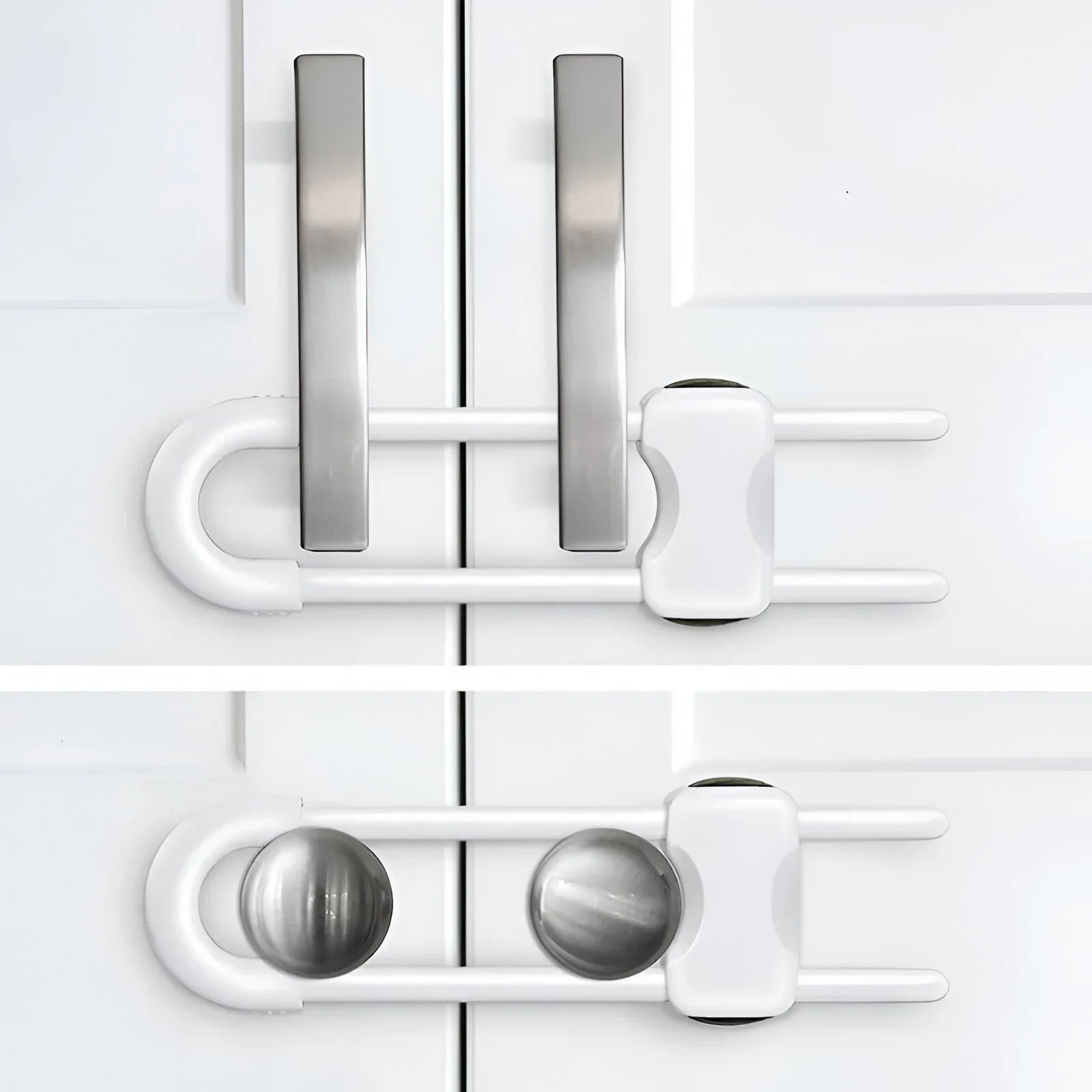 Adjustable U-Shaped Child Safety Cabinet Locks