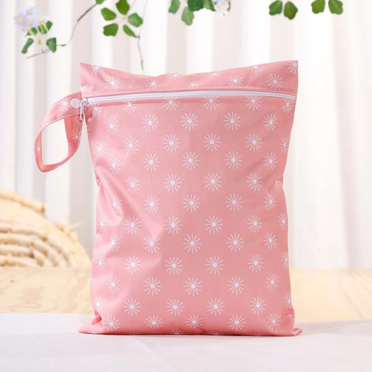 Waterproof Wet/Dry Diaper Bag Portable Storage Pouch 10×14 in