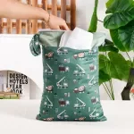 Portable Waterproof Wet Dry Diaper Bag with Fashion Prints, Multipurpose 12x16"