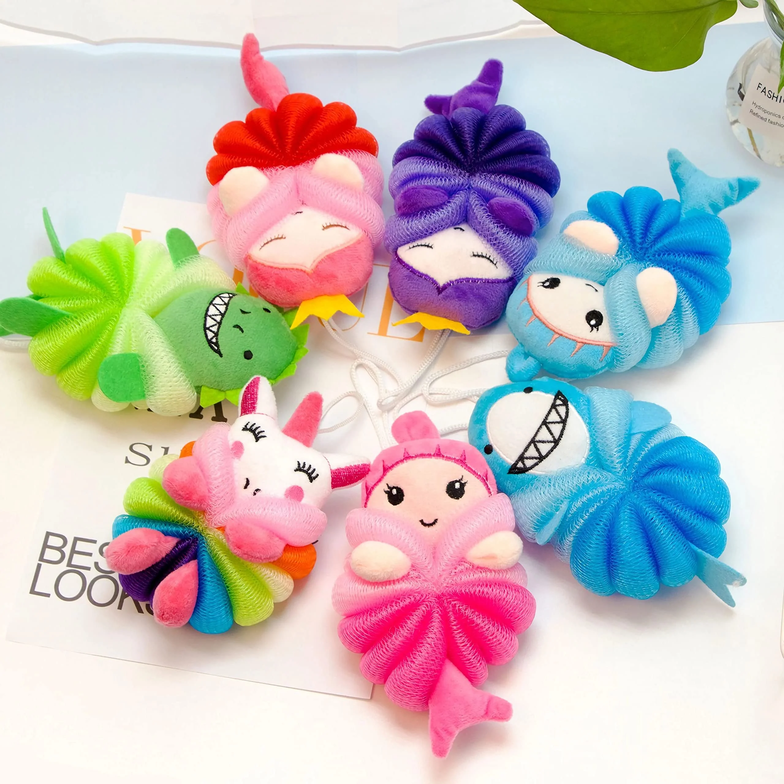 Kids Mermaid Bath Scrubber Ball