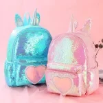 Charming Unicorn Sequin Backpack for Girls