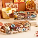 Adorable Capybara Transparent Pencil Case – Cute Korean Stationery for School