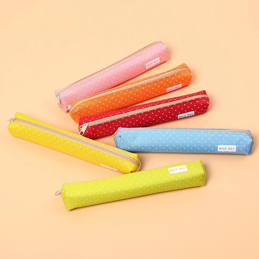 Colorful Mini Dot Pattern Pen Bag