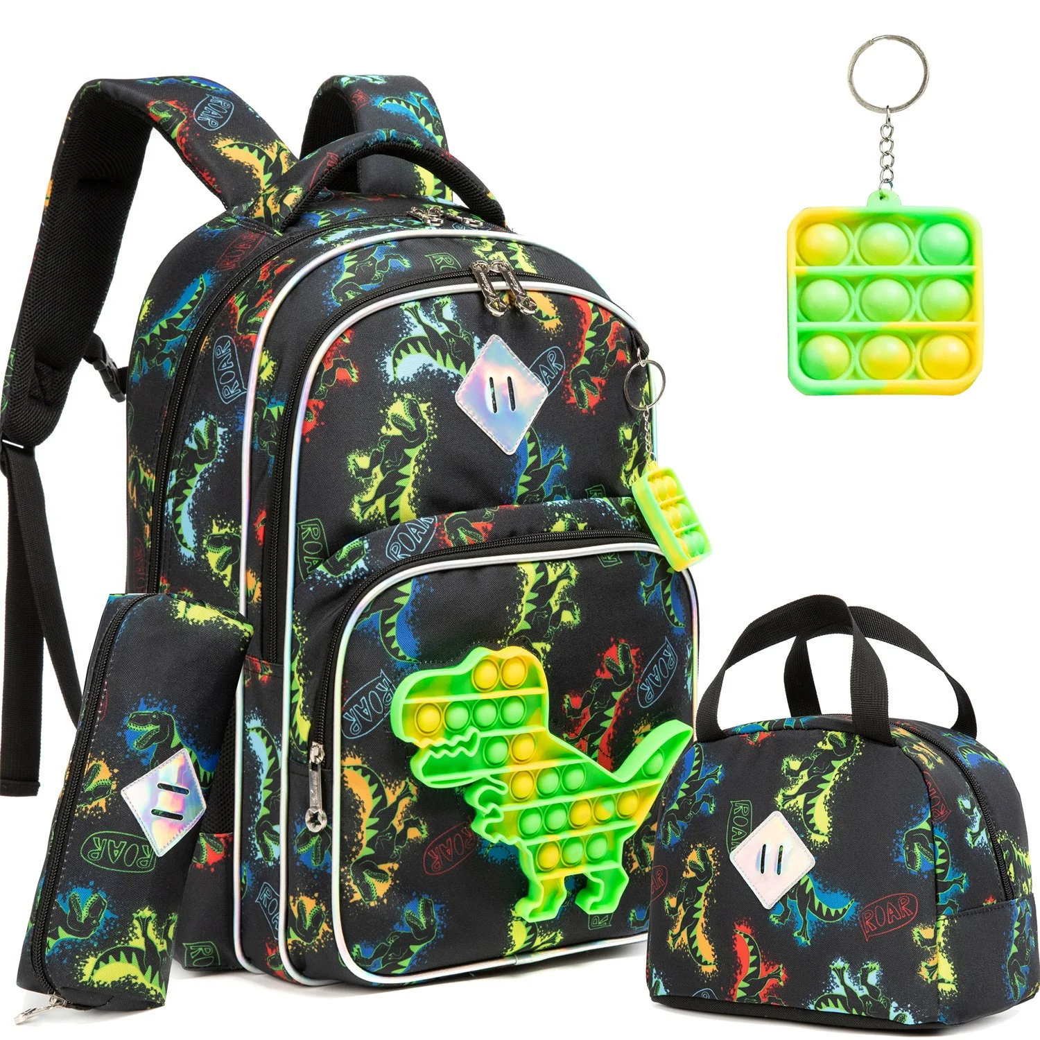 Durable Boys Backpack with Lunch Box Set for School and Travel