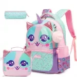 Cute Girls School Backpack Set with Lunch Box and Pencil Case