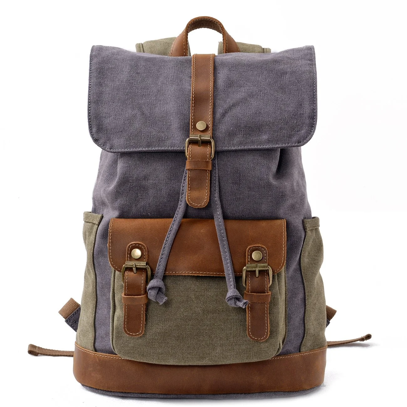 Vintage Canvas Backpack Large Capacity Outdoor Travel & Hiking Bag