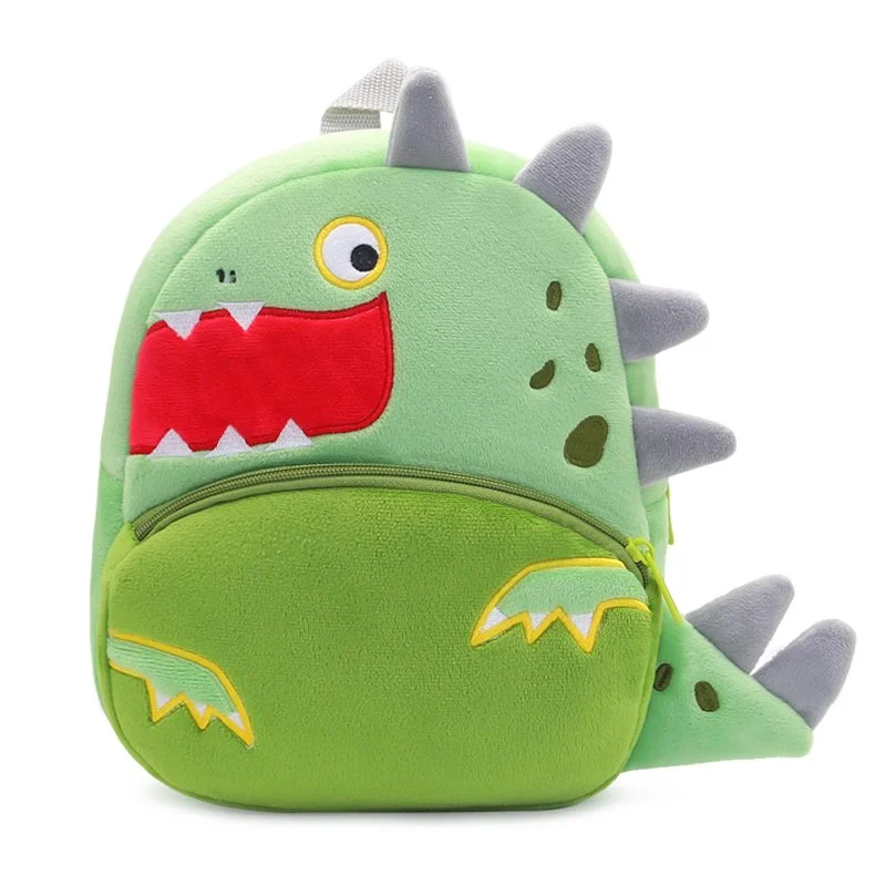 Boys & Girls Cute Dinosaur Plush Backpack for Kids – Fun & Practical School Bag