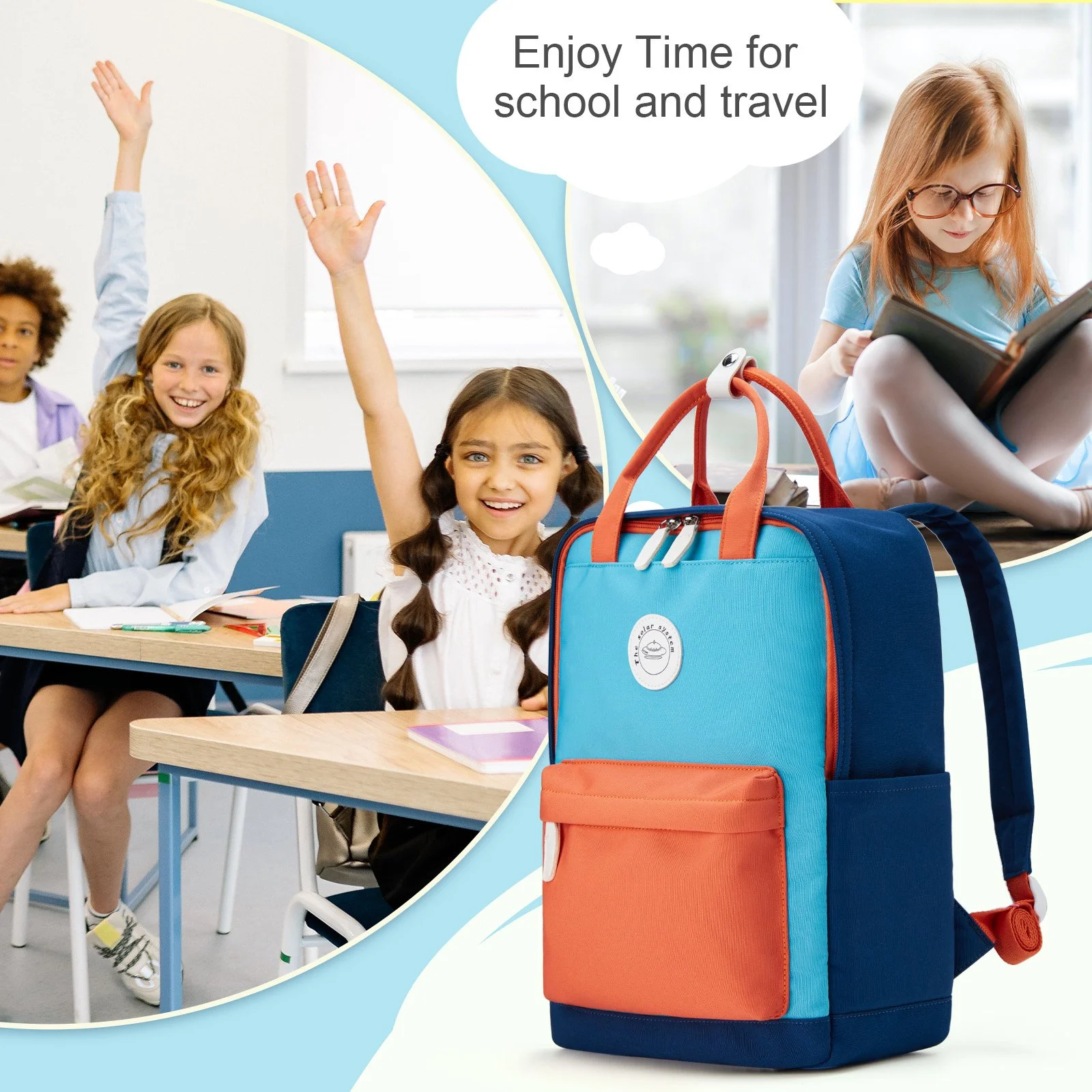 Kids School Backpack for Boys & Girls - Casual Teen Daypack for College & Commuting