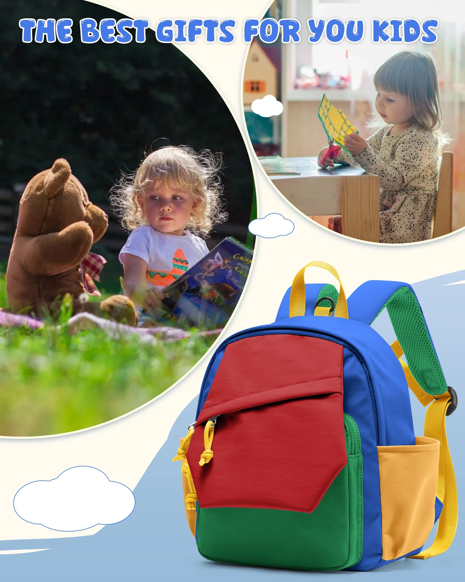 Cute Lightweight Waterproof Backpack for Kids - Perfect for School & Travel