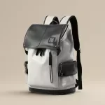 Waterproof Leather Laptop Backpack - Stylish Travel Rucksack for Men and Women