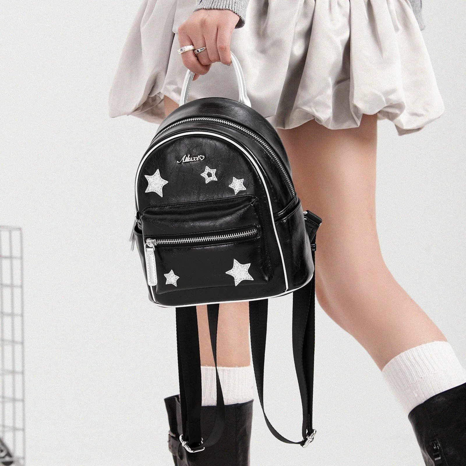 Cute PU Leather Backpack for Women - Stylish Commuter and Travel Bag